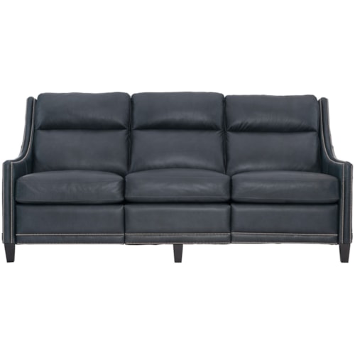 Transitional Power Motion Sofa with Power Headrests and USB Port