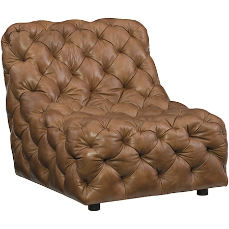 Armless Tufted Chair