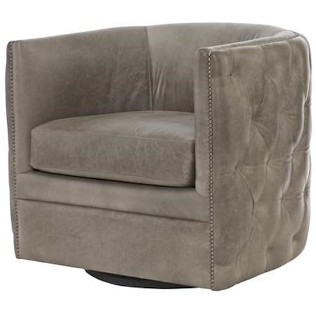Palazzo Leather Swivel Chair
