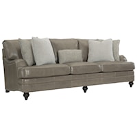 Traditional Styled Stationary Sofa 