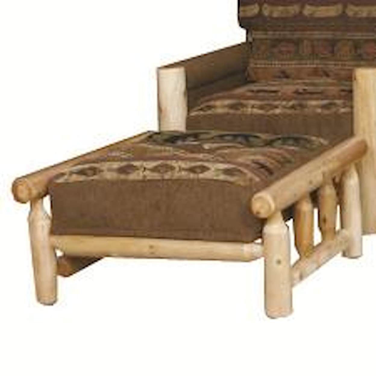 Best Craft Lodge  Log Ottoman