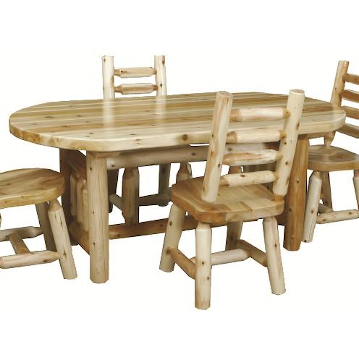 Best Craft Lodge 6' Oval Dining Table 