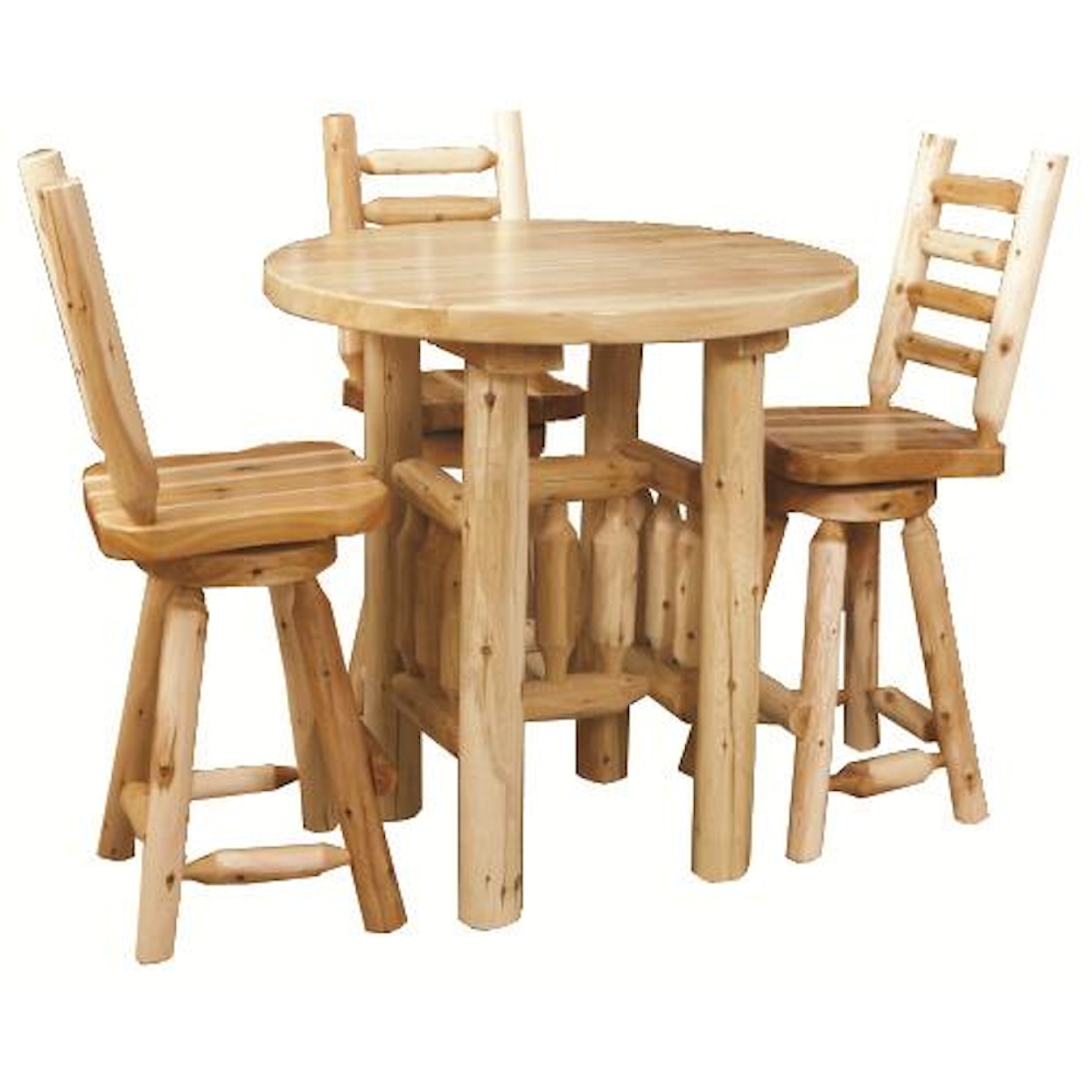 Best Craft Lodge Round Pub Table