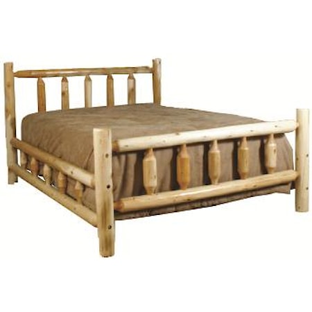 Queen Slatted Bed