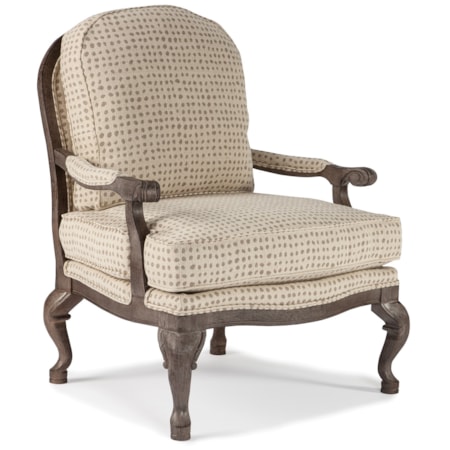 Cogan Exposed Wood Accent Chair