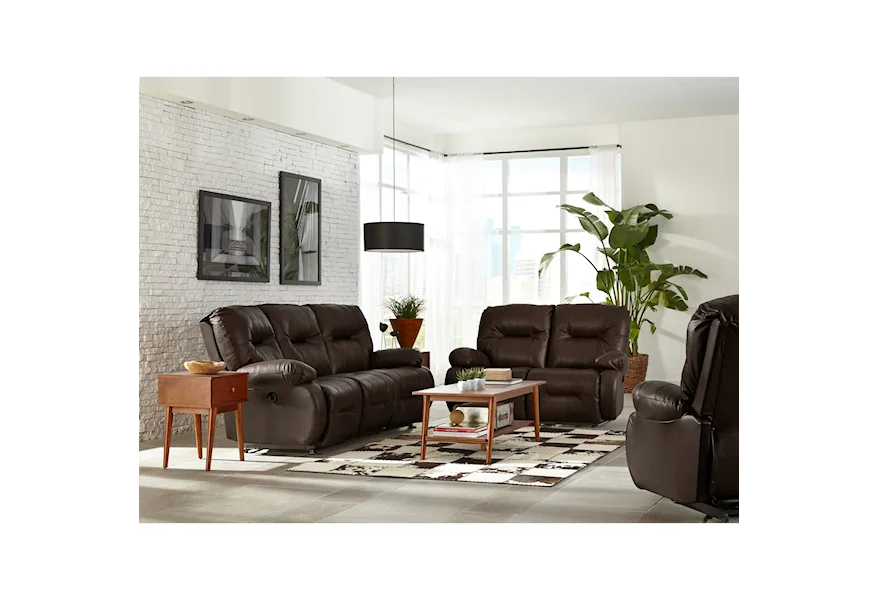 Brinley 2 Reclining Living Room Group by Best Home Furnishings at Westrich Furniture & Appliances