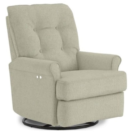 Swivel Glider Recliner w/ Inside Handle