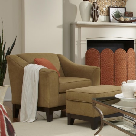 Custom Chair & Ottoman