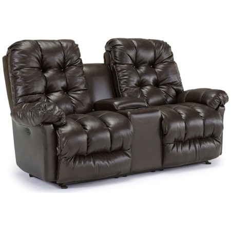 Power Wall Reclining Loveseat w/ Console