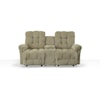 Best Home Furnishings Everlasting Power Rocking Reclining Loveseat w/ Console