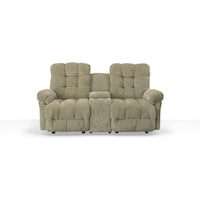 Power Rocking Reclining Loveseat with Storage Console