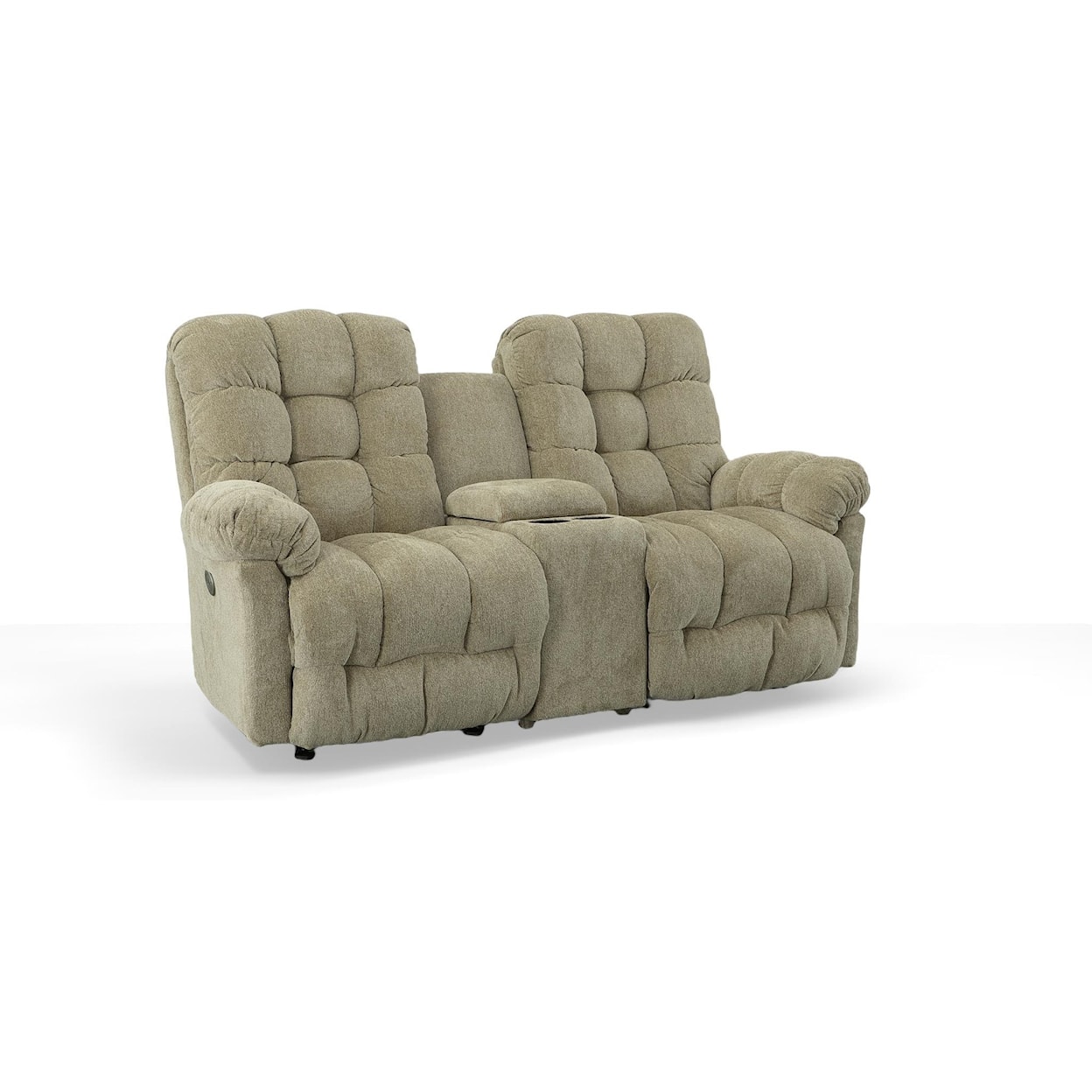 Best Home Furnishings Everlasting Power Rocking Reclining Loveseat w/ Console