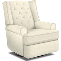 Kendra Swivel Glide Reclining Chair with Inside Handle Release