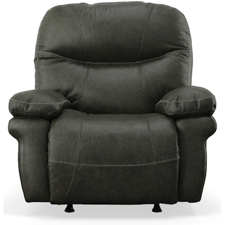 Leather Power Rocker Recliner