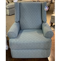 Wing Chair Style Swivel Glider Recliner