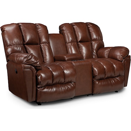 Pwr Space Saver Reclining Loveseat w/ Cnsle