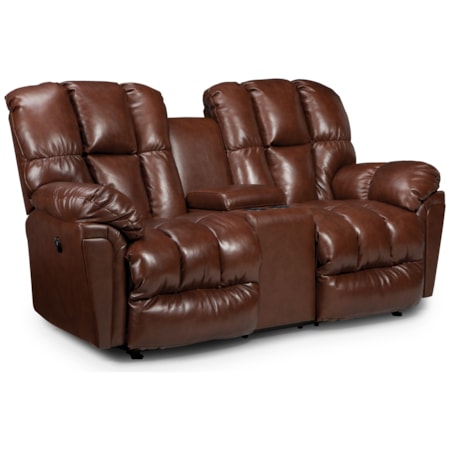 Pwr Space Saver Reclining Loveseat w/ Cnsle