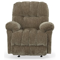 Rocker Recliner with Plush Upholstered Arms