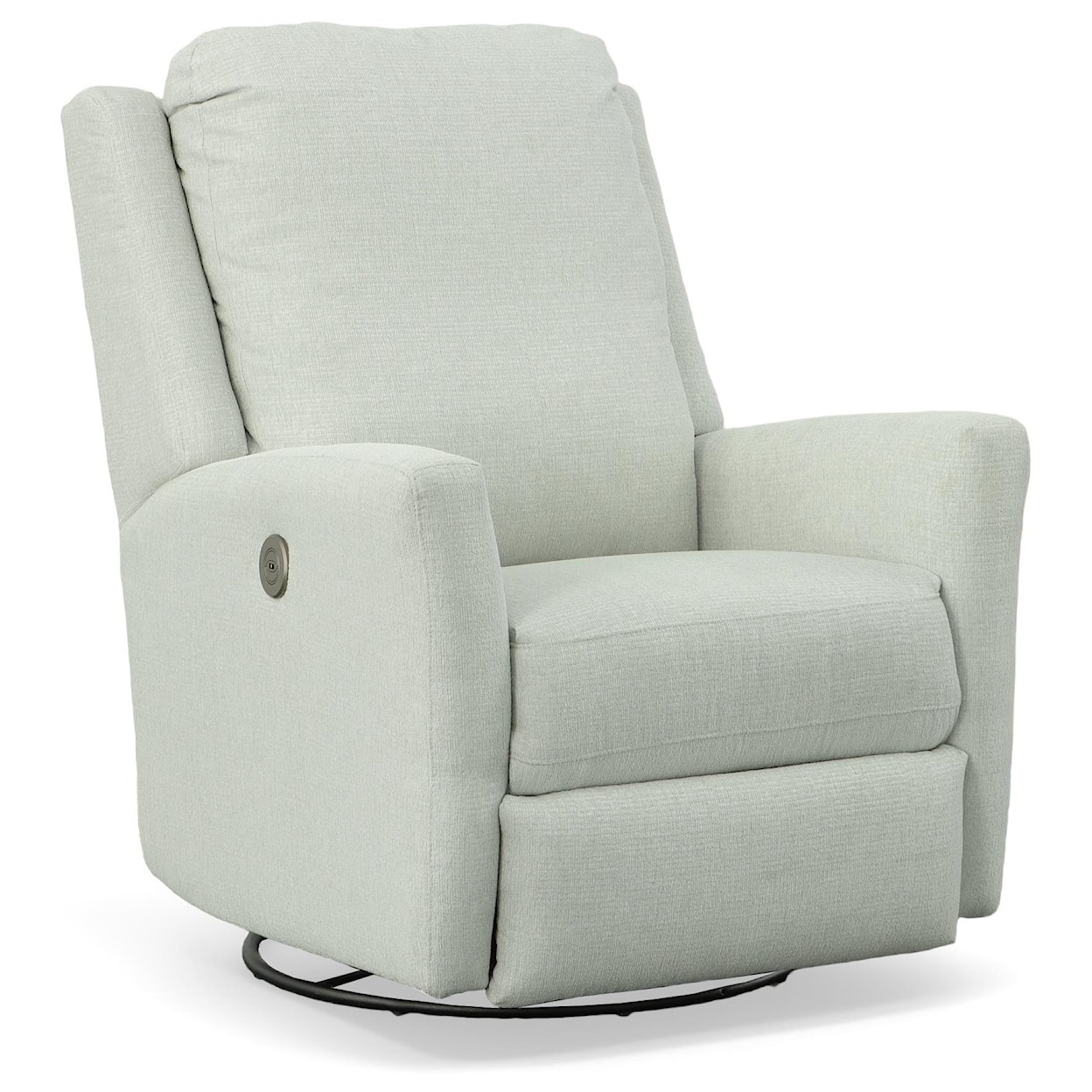 Best Home Furnishings Medium Recliners Heatherly Power Swivel Glider Recliner