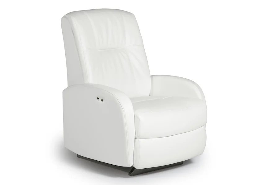 Medium Recliners Ruddick Power Space Saver Recliner by Best Home Furnishings at Conlin's Furniture
