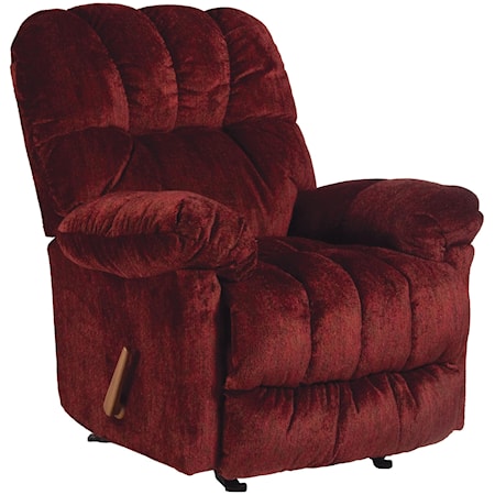 McGinnis Casual Swivel Glider Recliner with Plush Upholstered Arms