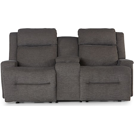 Power Rocking Console Reclining Loveseat