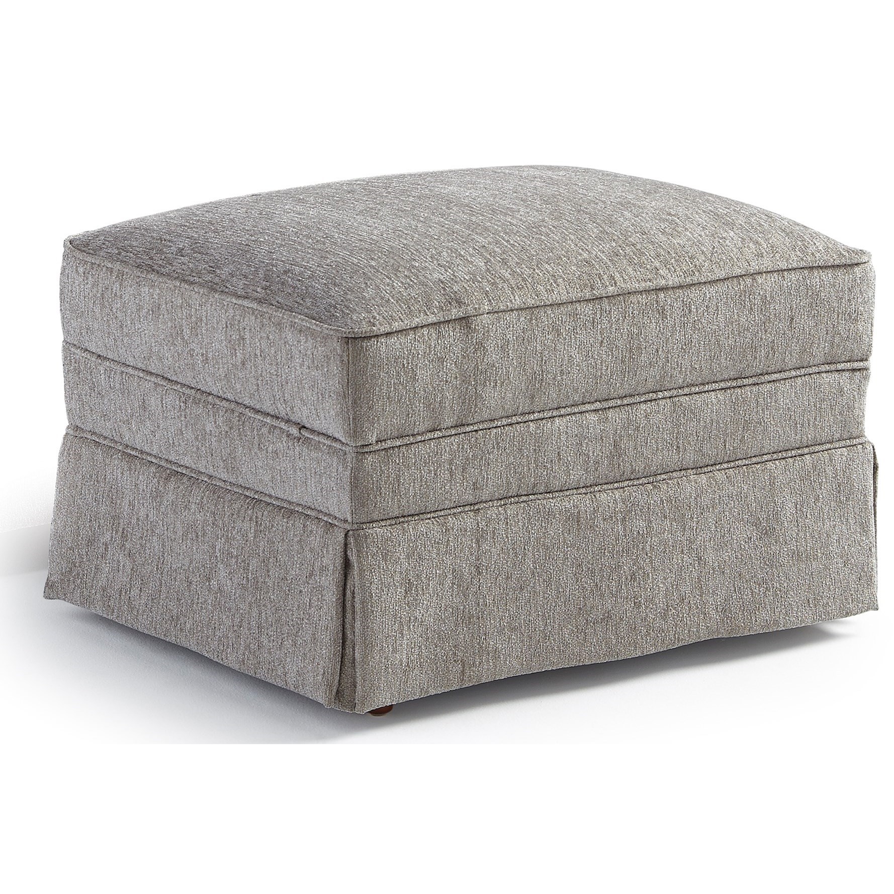 Rectangular Ottoman with Skirt