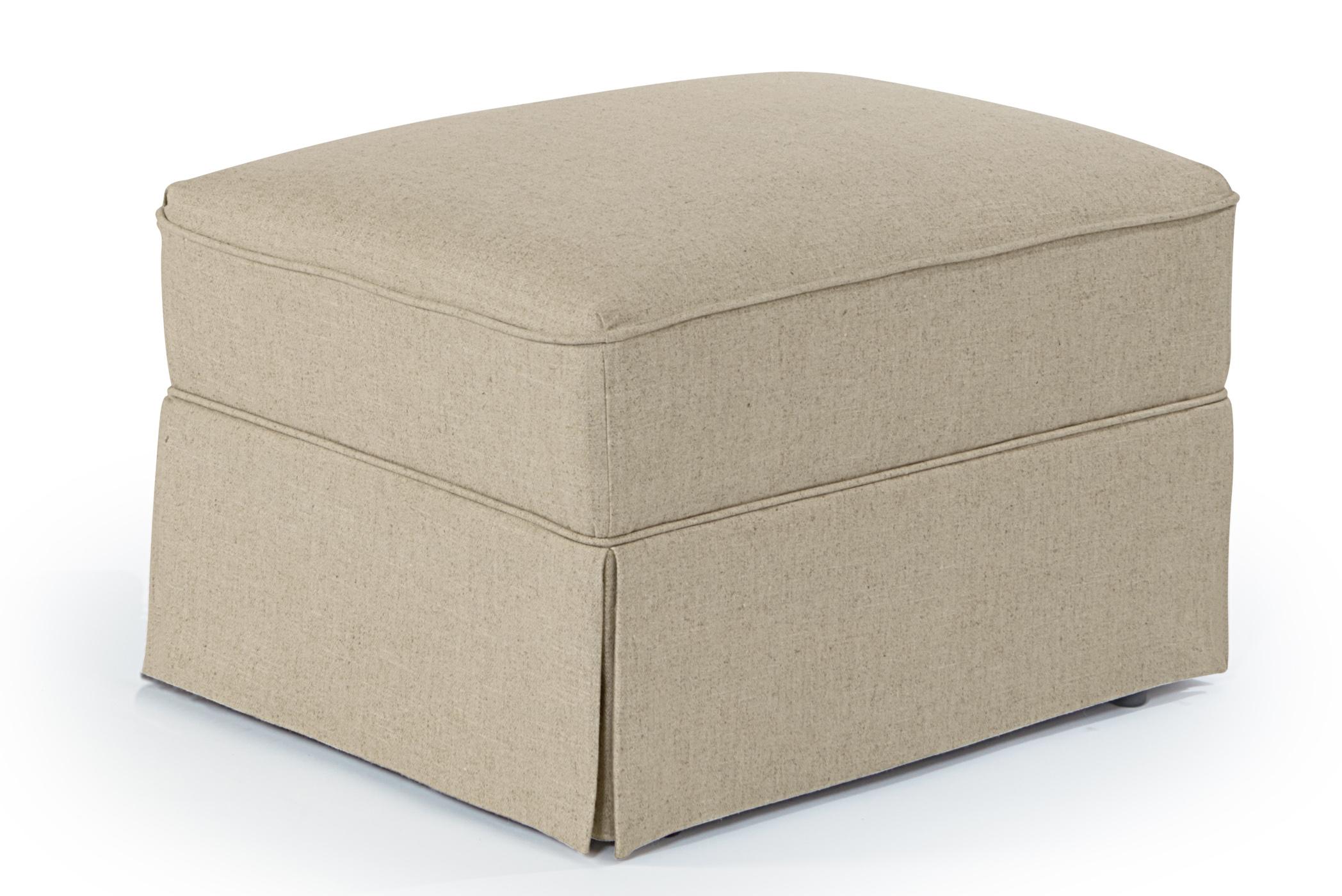 Skirted Glide Ottoman