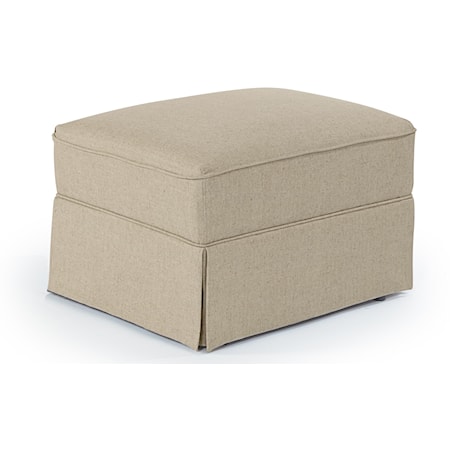 Skirted Glide Ottoman