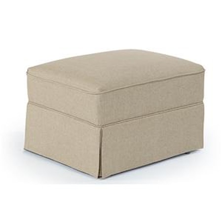 Skirted Glide Ottoman