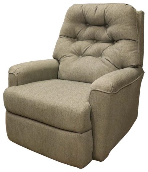 Cara Rocker Recliner with Button Tufted Seat Back