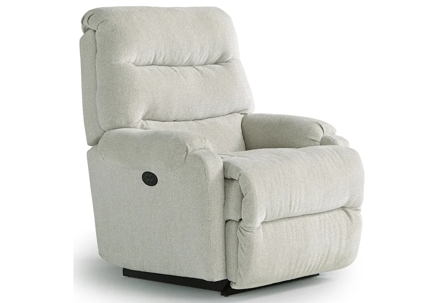 Petite Recliners Sedgefield Pwr Rock Recliner w/ Pwr Headrest by Best Home Furnishings at Conlin's Furniture