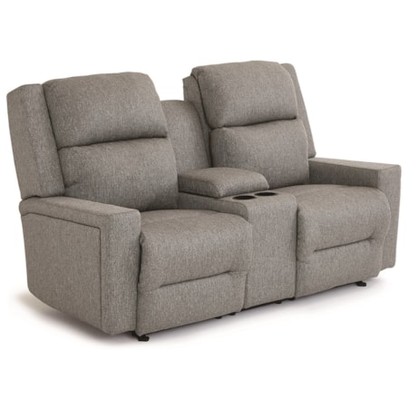 Pwr Tilt Head/Lumbar Reclining Love w/ Consl