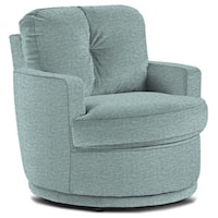 Swivel Chair with Plush Tufted Back