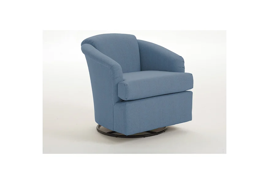 Swivel Barrel Chairs Cass Swivel Barrel Chair by Best Home Furnishings at Lagniappe Home Store