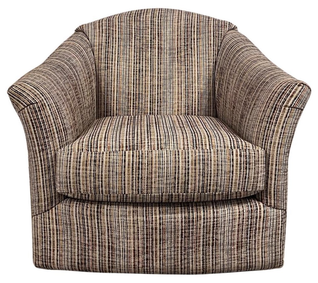 Best Home Furnishings Swivel Barrel Chairs Darby Swivel Glider Barrel Chair