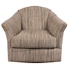 Best Home Furnishings Swivel Barrel Chairs Darby Swivel Glider Barrel Chair