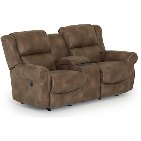 Power Space Saver Reclining Loveseat w/ Con.