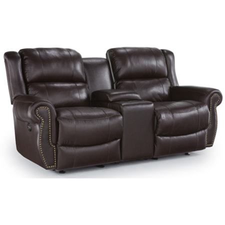 Space Saver Reclining Loveseat w/ Console
