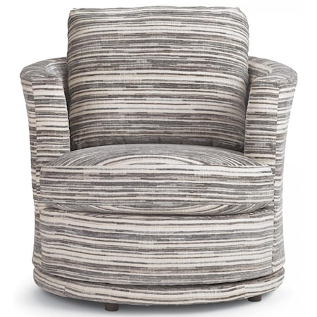 Swivel Barrel Chair