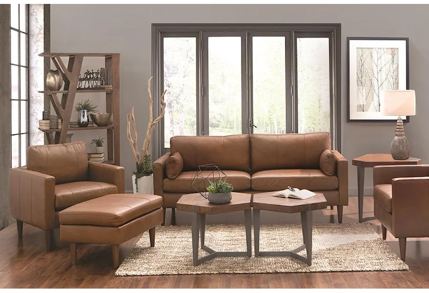 Trafton Top Grain Leather Match Sofa by Best Home Furnishings at Darvin Furniture