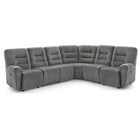 6pc Power Reclining Sectional
