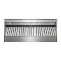 60" Stainless Steel Built-In Range Hood for use with External Blower