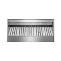 48" depth Stainless Steel Built-In Range Hood with 1200 CFM iQ12 Internal Blower