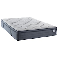 King 15" Pillow Top Pocketed Coil Mattress and Low Profile Wireless Multi Function Adjustable Base