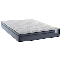 Cal King 12 1/2" Pillow Top Pocketed Coil Mattress and Low Profile Wireless Multi Function Adjustable Base