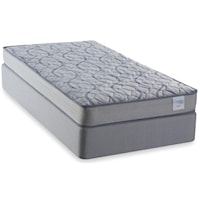 Twin Firm 6.75" Innerspring Mattress and 9" Wood Foundation