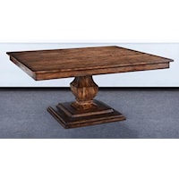 Square Tuscan Style Dining Table