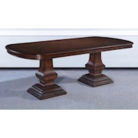 Dark Rustic Pecan Finish Pastry Table