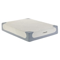 Cal King Plush Memory Foam Mattress and Metal Platform Bedframe